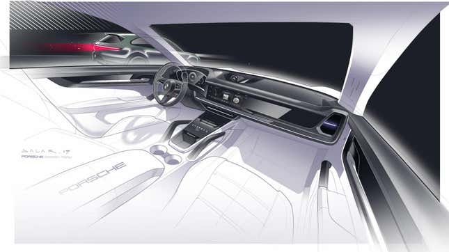 Imagen para el artículo titulado El Porsche Cayenne 2024 les da a todos una pantalla al frente